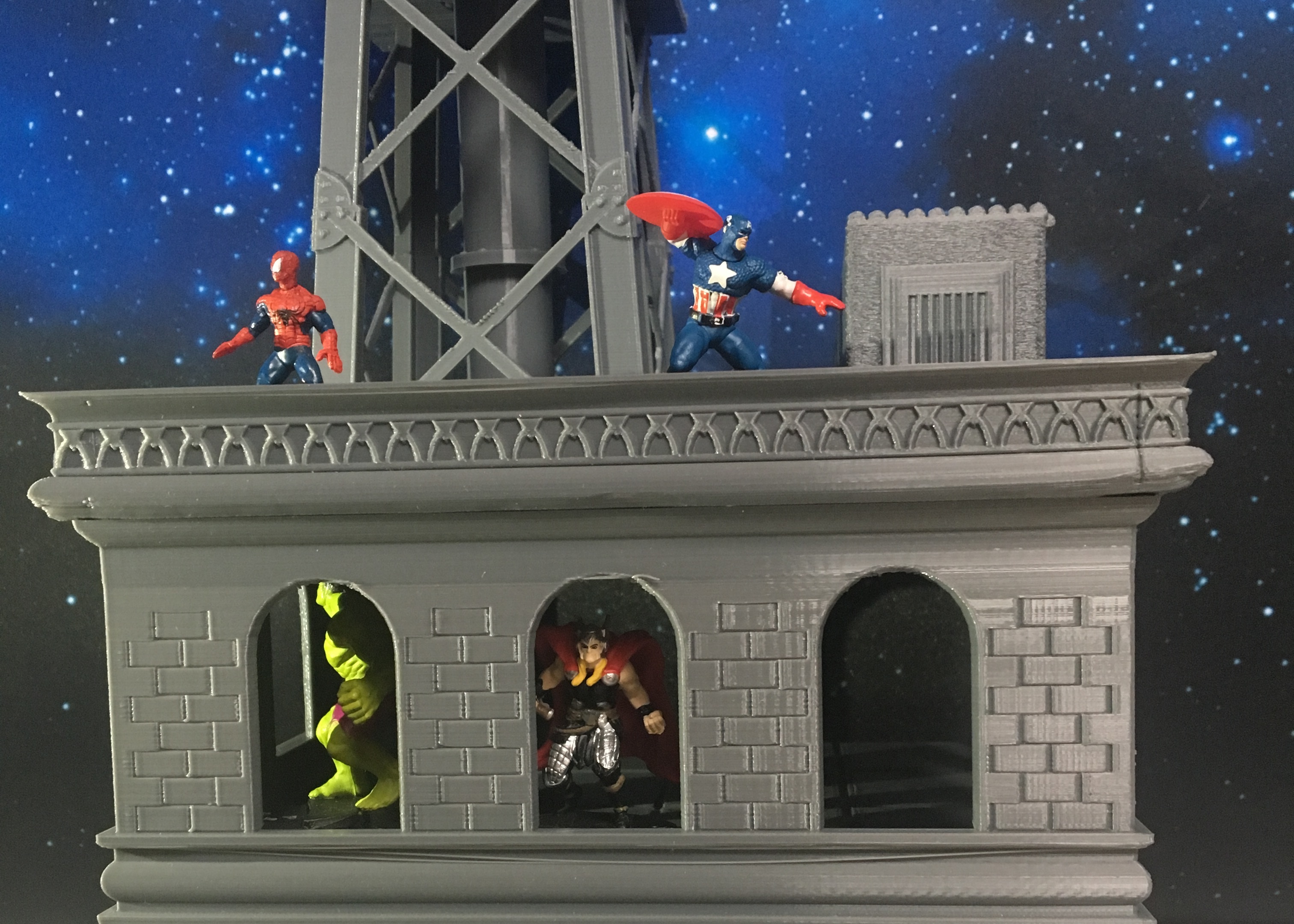 3D printed buiding for Heroclix