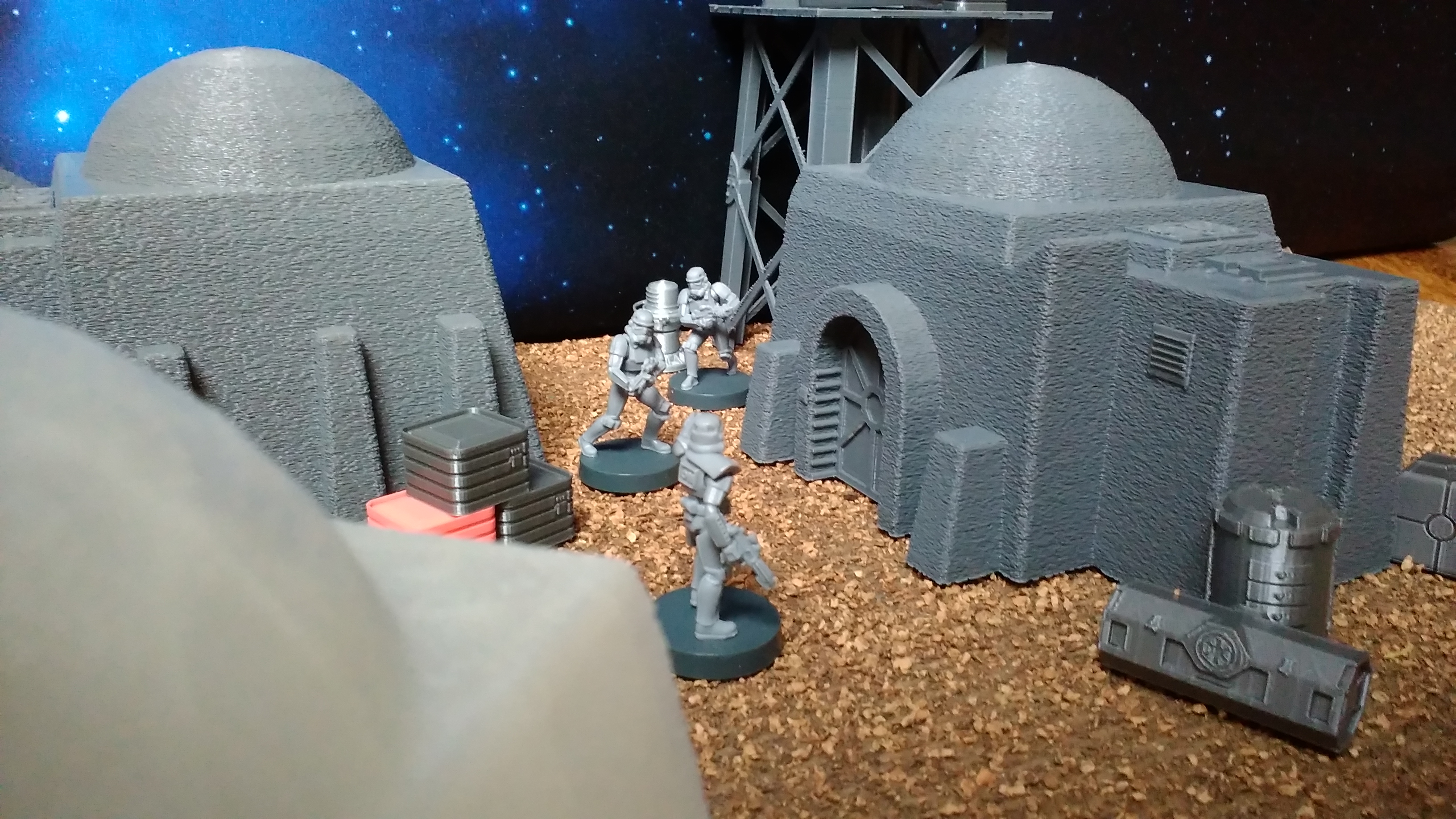 Space port, desert houses